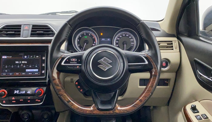 2019 Maruti Dzire ZXI PLUS AMT, Petrol, Automatic, 47,447 km, Steering Wheel Close Up