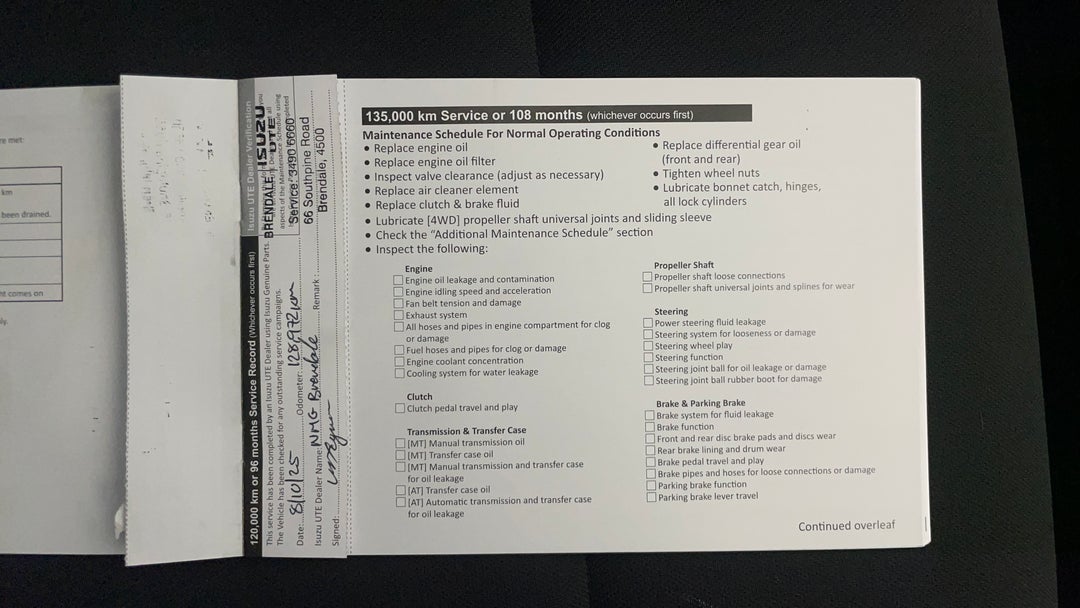 2020 Isuzu D-MAX Sx Hi-ride (4x2), Automatic, 129118 km, Service History