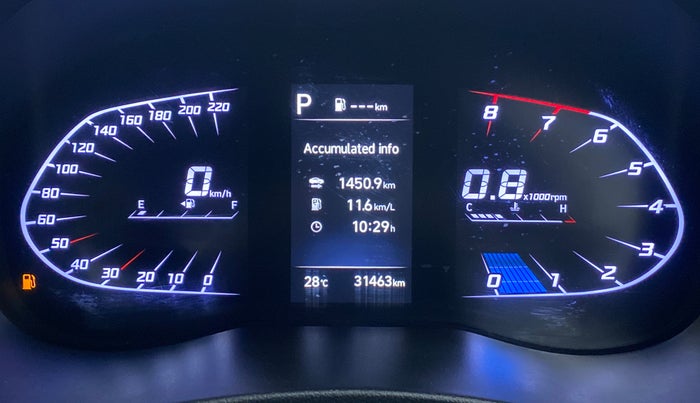 2020 Hyundai Verna SX (O) TURBO GDI AT, Petrol, Automatic, 32,205 km, Odometer Image