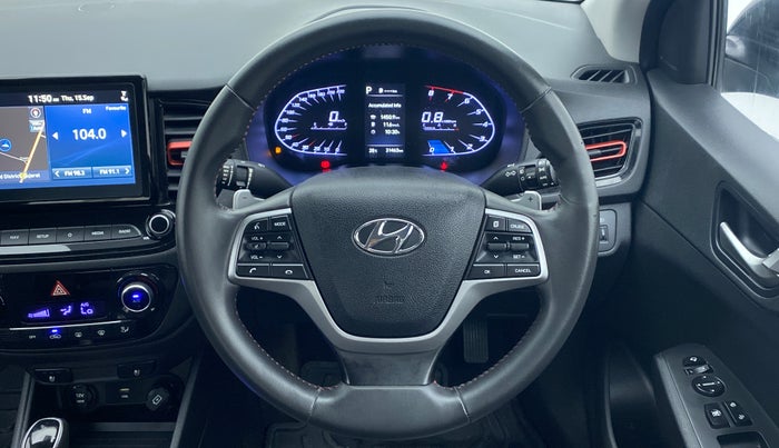 2020 Hyundai Verna SX (O) TURBO GDI AT, Petrol, Automatic, 32,205 km, Steering Wheel Close Up