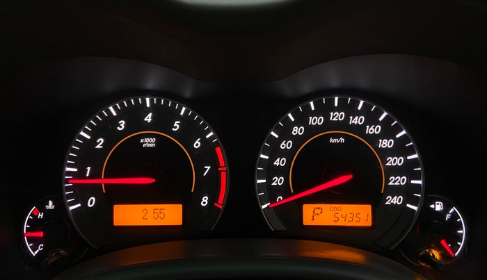 2009 Toyota Corolla Altis VL AT, Petrol, Automatic, 54,351 km, Odometer Image