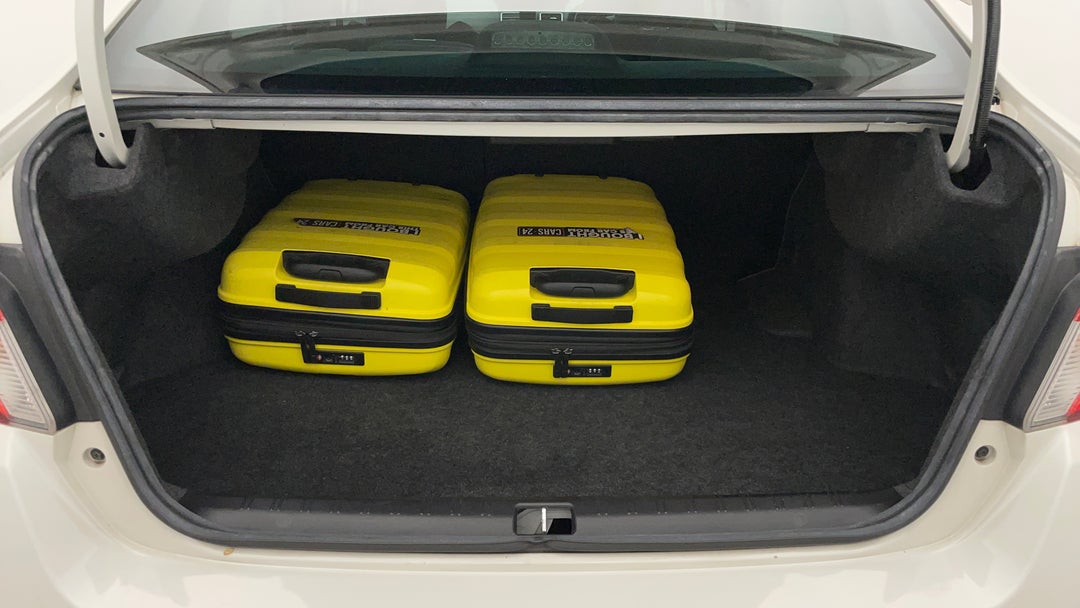 Boot Inside View with Luggage