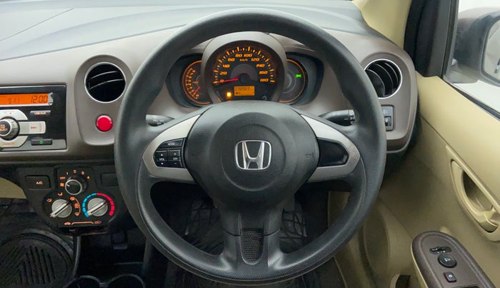 2013 Honda Amaze 1.2 SMT I VTEC, Petrol, Manual, 39,214 km, Steering Wheel Close Up
