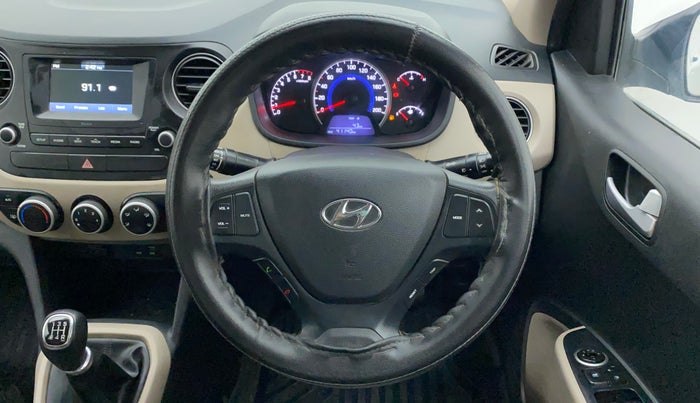 2017 Hyundai Grand i10 SPORTZ 1.2 KAPPA VTVT, Petrol, Manual, 41,236 km, Steering Wheel Close Up