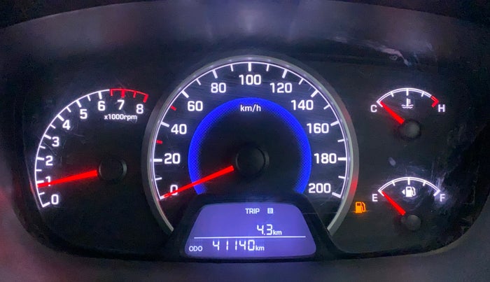 2017 Hyundai Grand i10 SPORTZ 1.2 KAPPA VTVT, Petrol, Manual, 41,236 km, Odometer Image