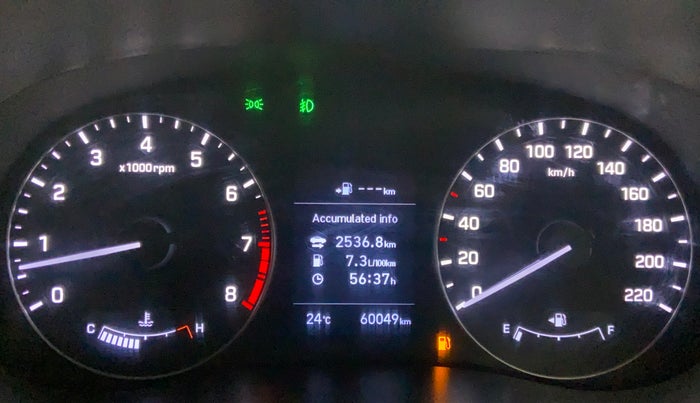 2019 Hyundai Creta 1.6 SX (O) VTVT, Petrol, Manual, 60,781 km, Odometer Image