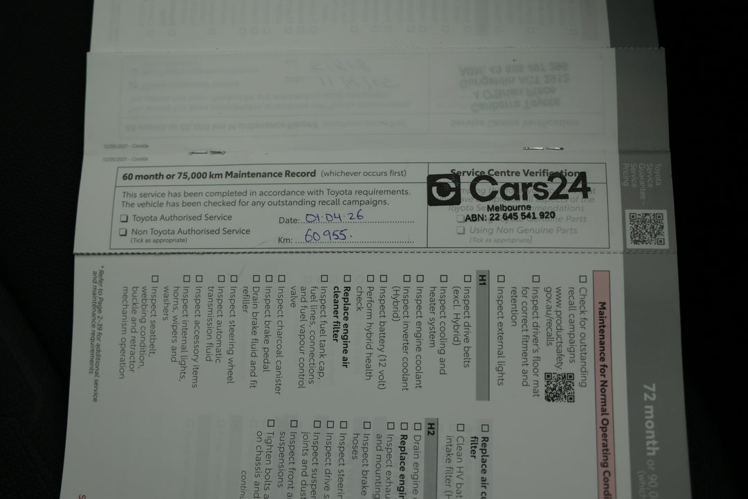 2021 Toyota Corolla Ascent Sport, Automatic, 60962 km, Service History
