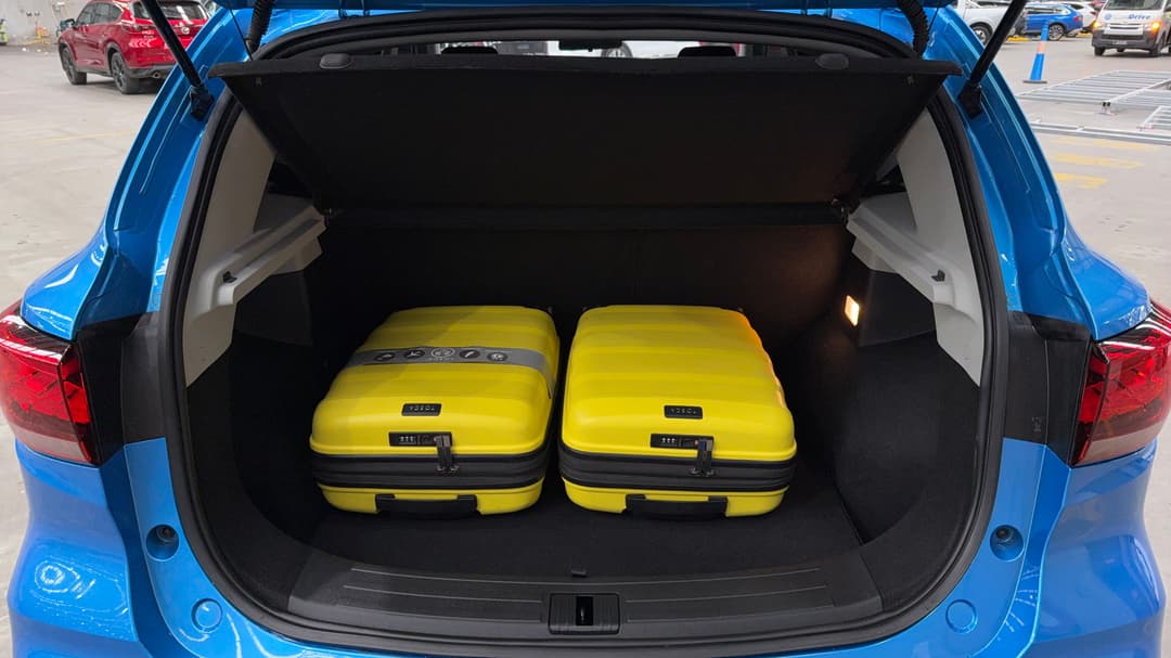 2022 MG Zst Core, Automatic, 45614 km, Boot Inside View with Luggage