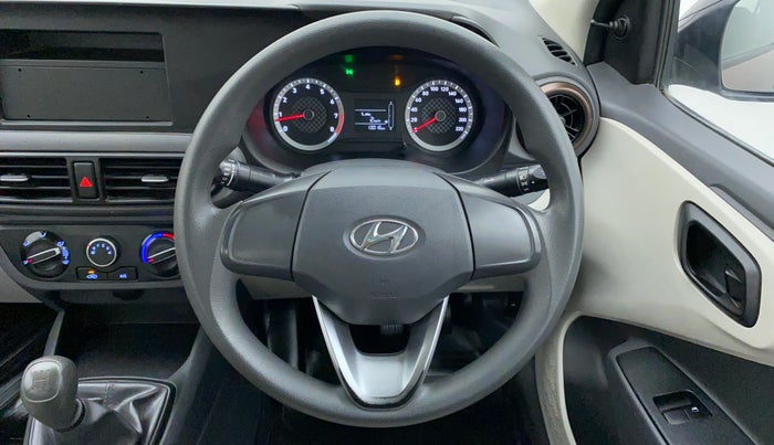2020 Hyundai AURA E MT 1.2 KAPPA, Petrol, Manual, 13,096 km, Steering Wheel Close Up