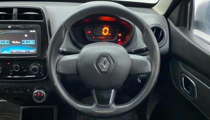2019 Renault Kwid RXT 1.0 AMT (O), Petrol, Automatic, 41,979 km, Steering Wheel Close Up