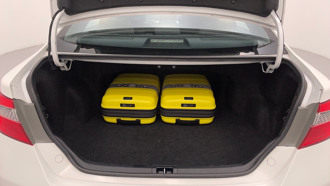 Boot Inside View with Luggage