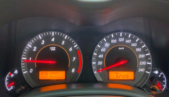 2010 Toyota Corolla Altis 1.8 G, Petrol, Manual, 52,747 km, Odometer Image