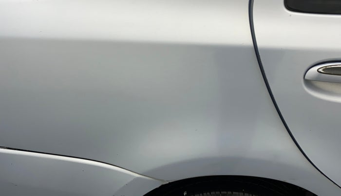 2011 Toyota Etios V, Petrol, Manual, 69,350 km, Right quarter panel - Slightly dented