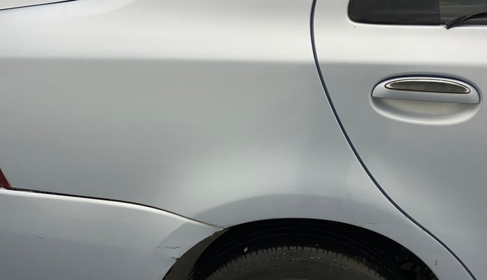 2011 Toyota Etios V, Petrol, Manual, 69,350 km, Right quarter panel - Minor scratches