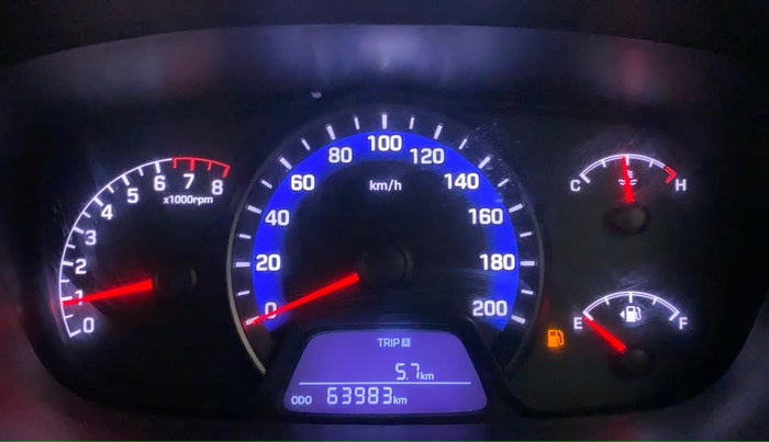 2014 Hyundai Xcent S 1.2, Petrol, Manual, 63,983 km, Odometer Image