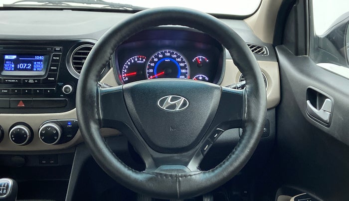 2014 Hyundai Grand i10 SPORTZ 1.2 KAPPA VTVT, Petrol, Manual, 1,21,139 km, Steering Wheel Close Up