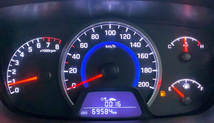 2016 Hyundai Grand i10 SPORTZ 1.2 KAPPA VTVT, Petrol, Manual, 69,802 km, Odometer Image