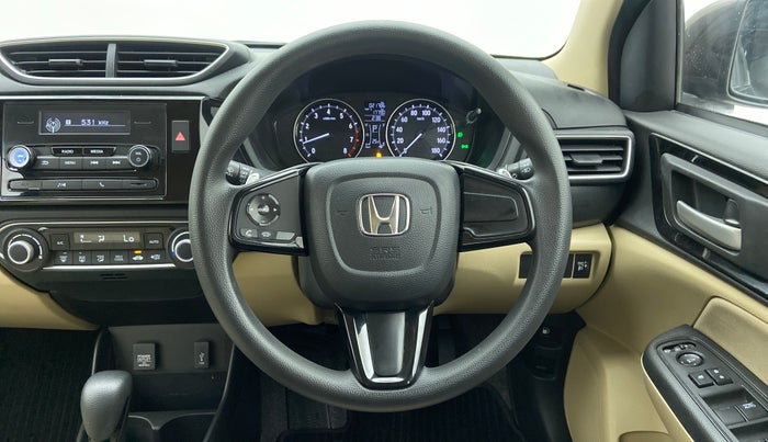 2021 Honda Amaze 1.2 V CVT I VTEC, Petrol, Automatic, 21,826 km, Steering Wheel Close Up