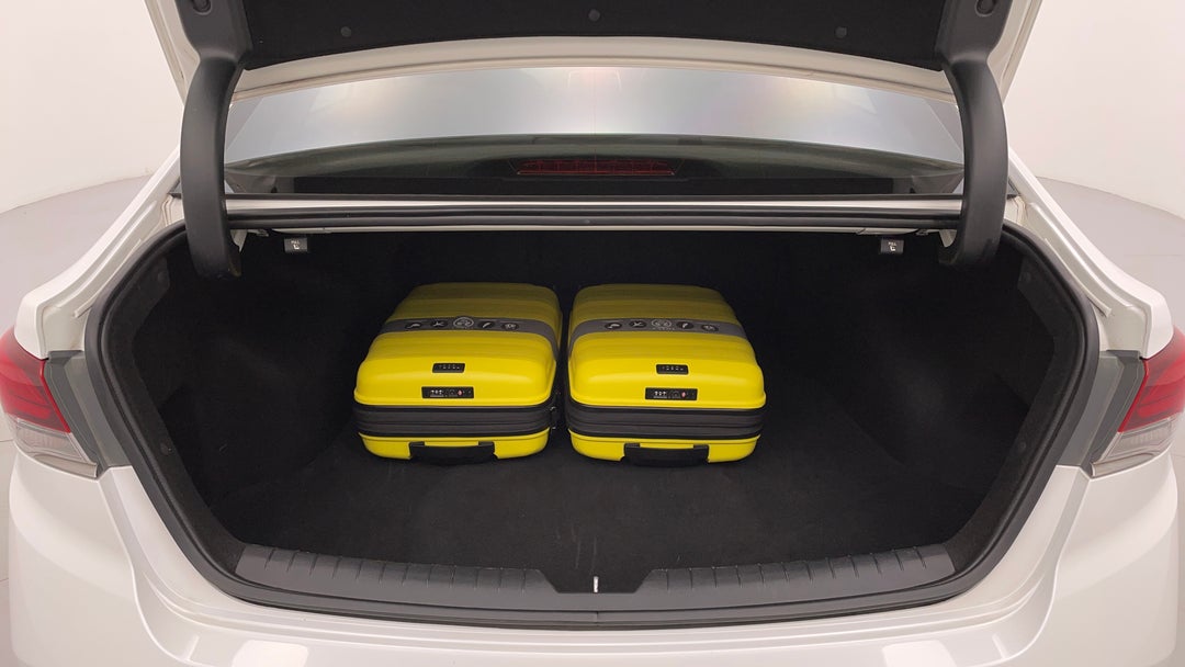 Boot Inside View with Luggage