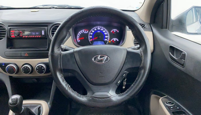 2018 Hyundai Grand i10 MAGNA 1.2 KAPPA VTVT, CNG, Manual, 24,039 km, Steering Wheel Close Up