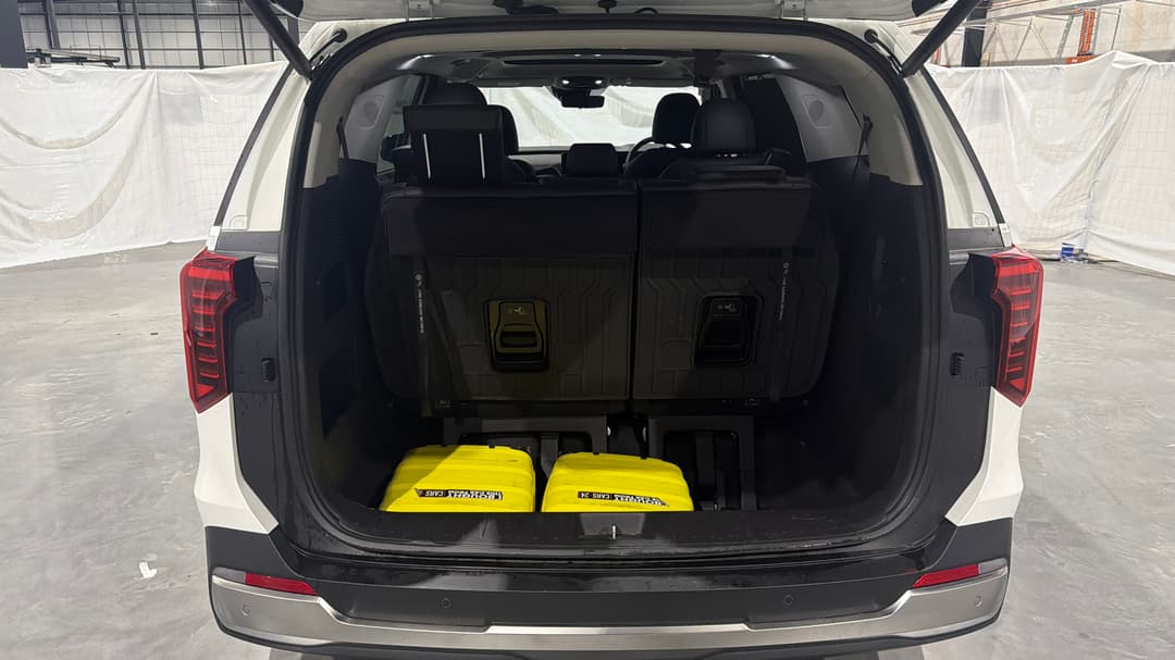 2025 Kia Carnival Gt-line, Automatic, 11012 km, Boot Inside View with Luggage