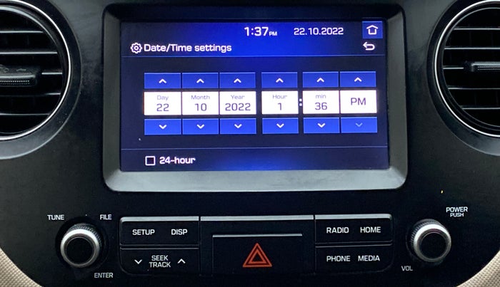 2018 Hyundai Grand i10 SPORTZ 1.2 KAPPA VTVT, CNG, Manual, 52,744 km, Infotainment System