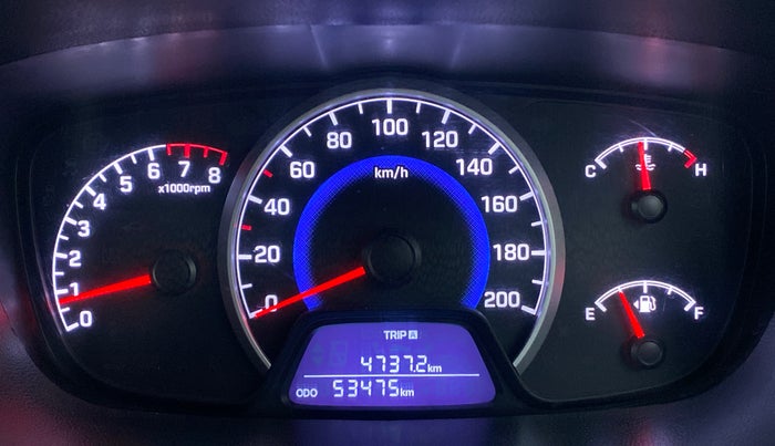 2017 Hyundai Grand i10 ASTA 1.2 (O) VTVT, Petrol, Manual, 53,512 km, Odometer Image