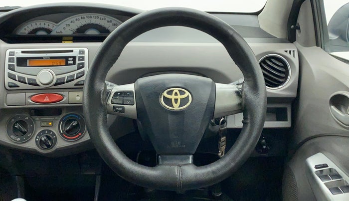 2011 Toyota Etios VX, Petrol, Manual, 1,15,500 km, Steering Wheel Close Up