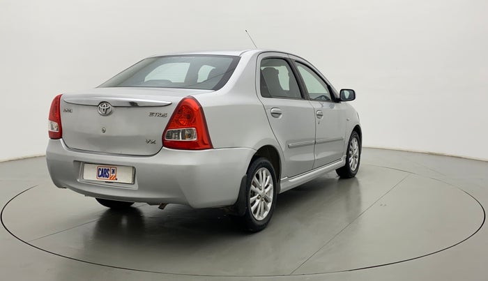 2011 Toyota Etios VX, Petrol, Manual, 1,15,500 km, Right Back Diagonal