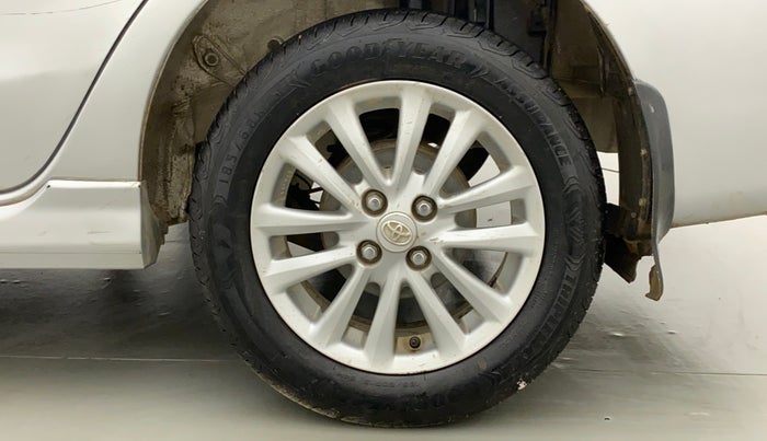 2011 Toyota Etios VX, Petrol, Manual, 1,15,500 km, Left Rear Wheel