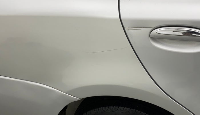 2011 Toyota Etios VX, Petrol, Manual, 1,15,500 km, Right quarter panel - Minor scratches
