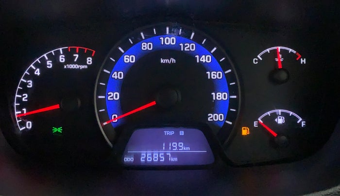 2014 Hyundai Xcent S (O) 1.2, Petrol, Manual, 27,003 km, Odometer Image