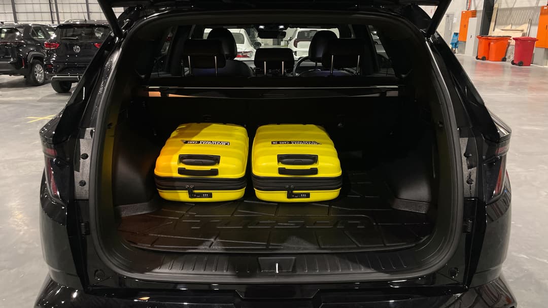 2022 Hyundai Tucson Highlander N Line (AWD), Automatic, 39689 km, Boot Inside View with Luggage