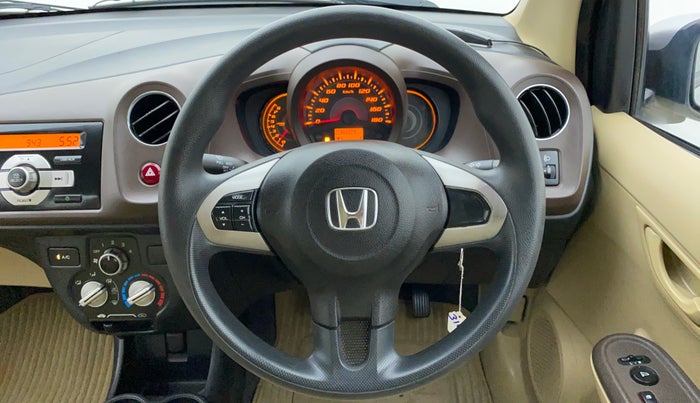 2014 Honda Amaze 1.2 SMT I VTEC, Petrol, Manual, 36,270 km, Steering Wheel Close Up