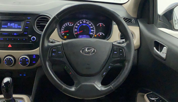 2016 Hyundai Grand i10 ASTA (O) AT 1.2 KAPPA VTVT, Petrol, Automatic, 27,763 km, Steering Wheel Close Up