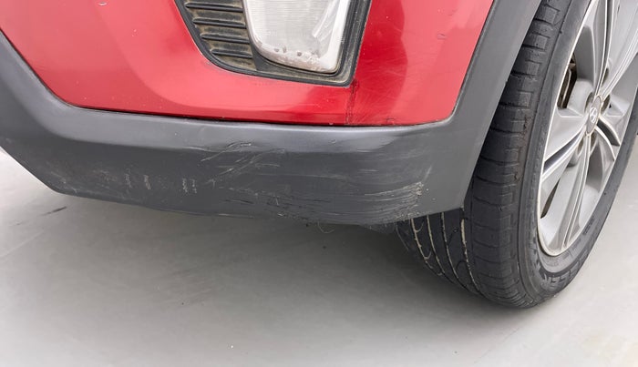 2017 Hyundai Creta SX PLUS AT 1.6 PETROL, Petrol, Automatic, 1,16,844 km, Front bumper - Minor scratches