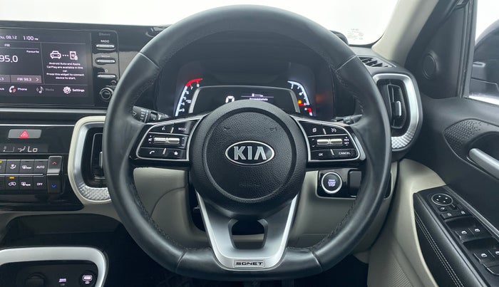 2021 KIA SONET HTX 1.0 IMT, Petrol, Manual, 11,519 km, Steering Wheel Close Up