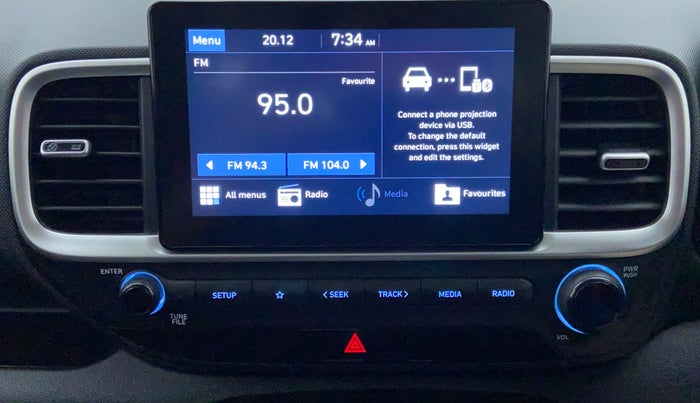 2019 Hyundai VENUE 1.0L Turbo GDI SX MT, Petrol, Manual, 5,789 km, Infotainment System