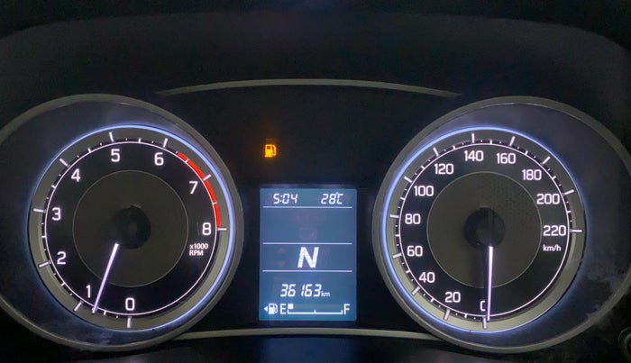 2017 Maruti Dzire VXI AMT, Petrol, Automatic, 36,163 km, Odometer Image