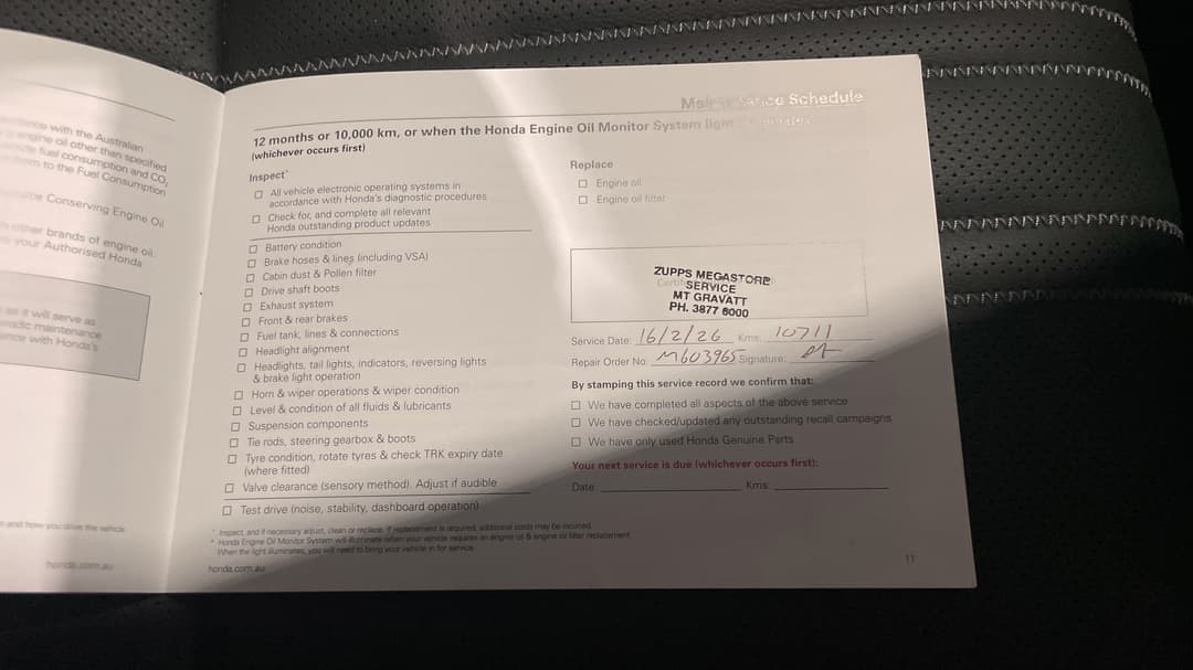 2025 Honda Zr-v Vti Lx, Automatic, 21339 km, Service History