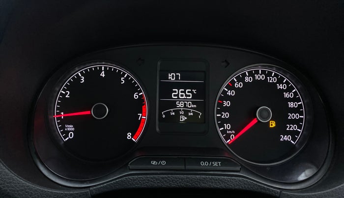 2019 Volkswagen Ameo Trendline 1.0, Petrol, Manual, 5,870 km, Odometer Image