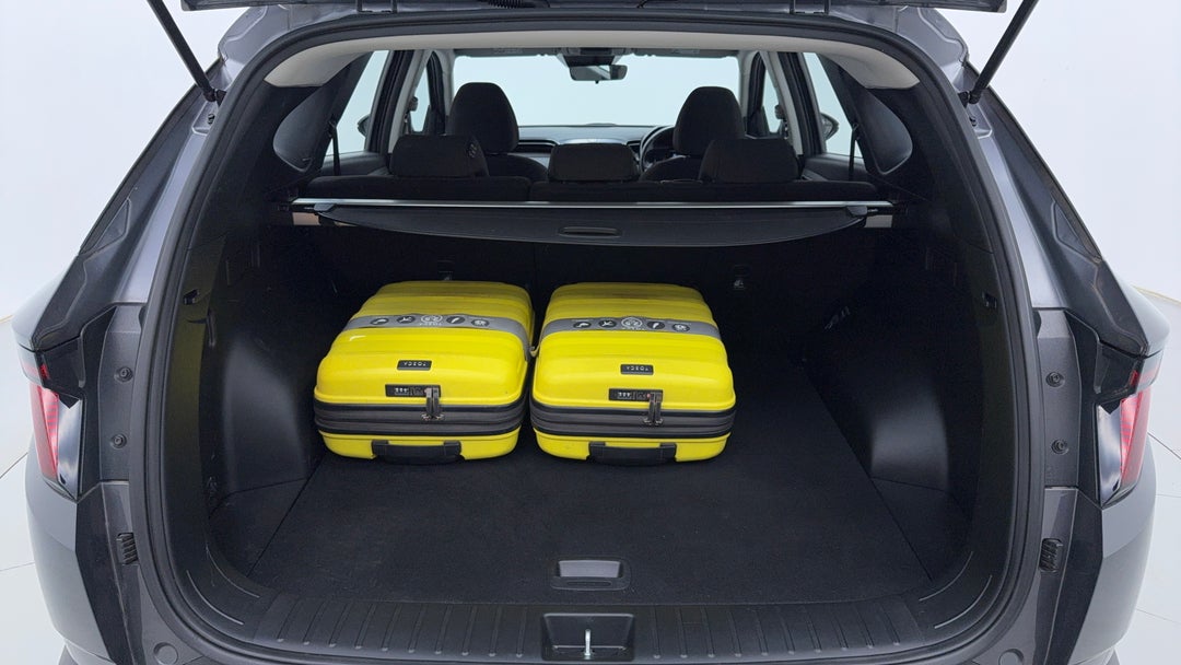 Boot Inside View with Luggage