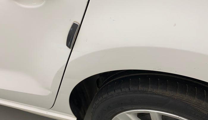 2016 Volkswagen Vento HIGHLINE PETROL AT, Petrol, Automatic, 1,03,296 km, Left quarter panel - Slightly dented