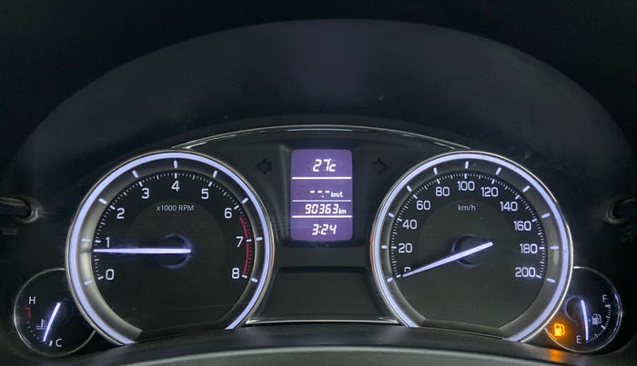 2015 Maruti Ciaz VXI PLUS, Petrol, Manual, 90,693 km, Odometer Image