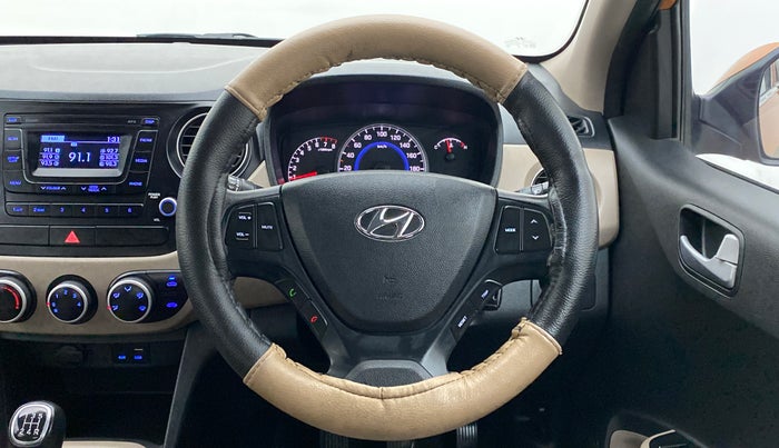 2016 Hyundai Grand i10 SPORTZ 1.2 KAPPA VTVT, Petrol, Manual, 97,837 km, Steering Wheel Close Up