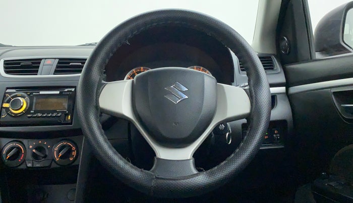 2014 Maruti Swift VXI D, Petrol, Manual, Steering Wheel Close Up