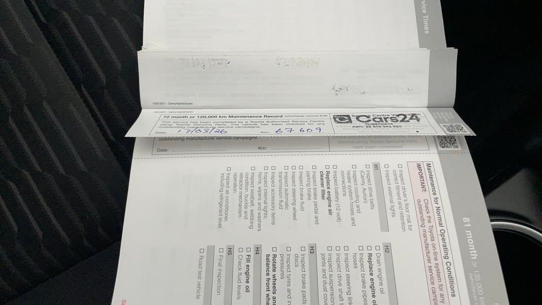 2017 Toyota Camry Altise, Automatic, 67610 km, Service History