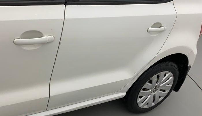 2014 Volkswagen Polo COMFORTLINE 1.2L, Petrol, Manual, 1,17,281 km, Rear left door - Slightly dented