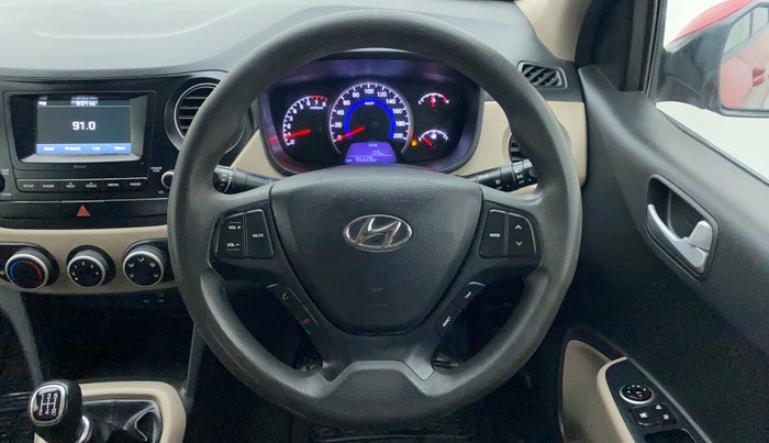 2017 Hyundai Grand i10 SPORTZ 1.2 KAPPA VTVT, Petrol, Manual, 96,728 km, Steering Wheel Close Up