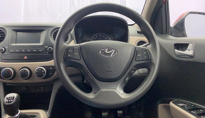 2017 Hyundai Grand i10 SPORTZ 1.2 KAPPA VTVT, Petrol, Manual, 37,267 km, Steering Wheel Close Up